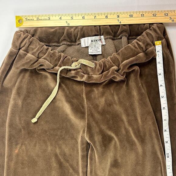 KIK IT Flare Size Small 80% Cotton Velor Sweats - Picture 6 of 6